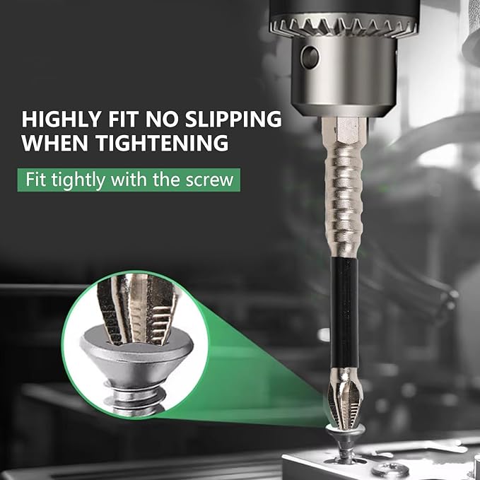 Magnetic Screwdriver Bit Set, high-magnetic screwdriver drill bit set,25 50 65 70 90 150MM Magnetic Screwdriver Bits (6)