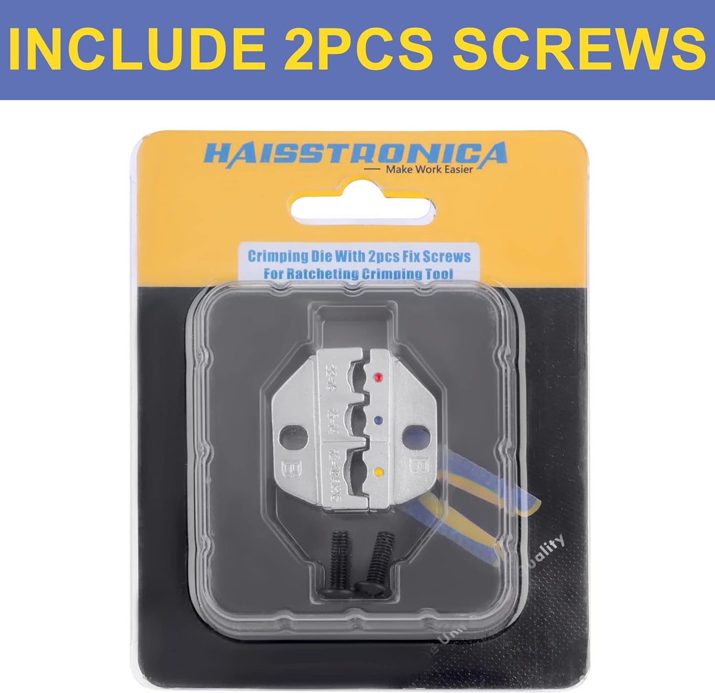 haisstronica Crimping Die for Insulated Nylon Wire Connectors, 22-10 AWG