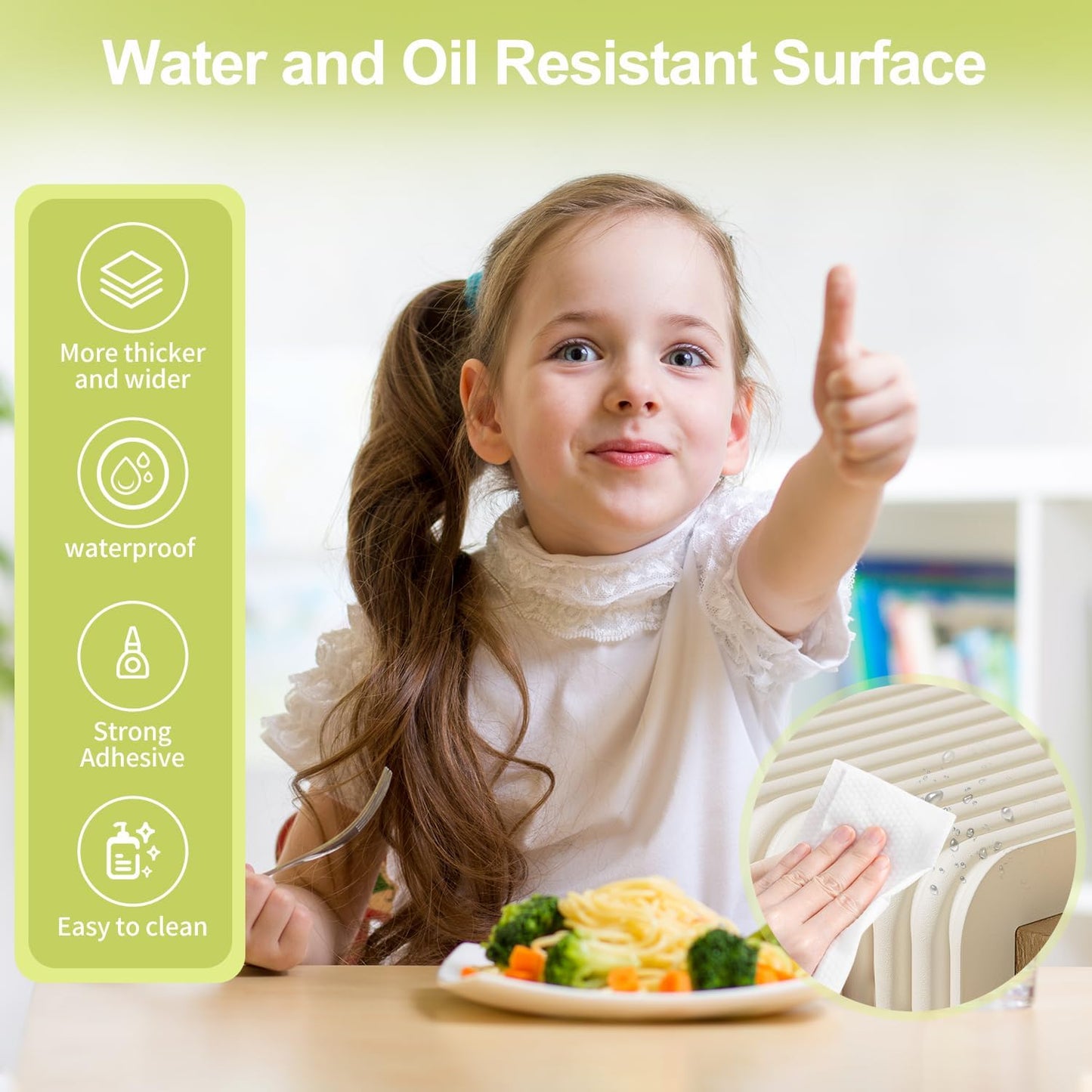 Baby Proofing Wall Corner Protector,Edge Guard Corner Protector,6.56ft Thinken Soft Corner Protectors Pre-Taped Soft Rubber Foam Edge Cushion for Furniture (Brown, 6.56Ft x 7.8" W x 0.47" Th)