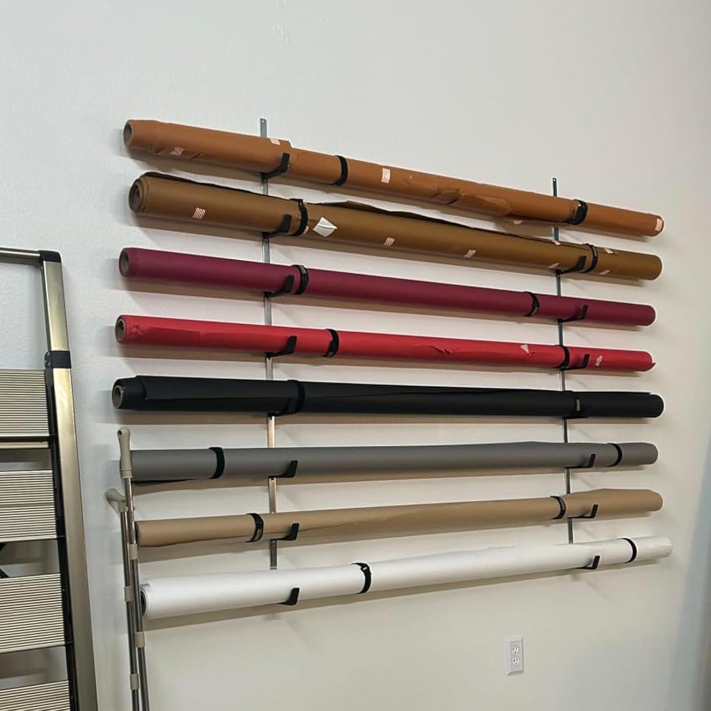 AccEncyc Heavy Duty Garage Storage Hooks - 2Pcs Wall Mount Hooks, Garden Hose Holder & Tool Organizer, Steel