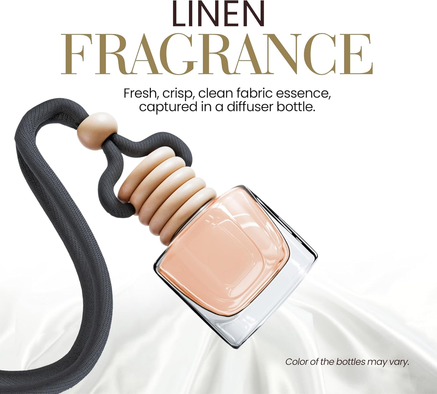 Car Air Fresheners - Linen Comfort Car Air Freshener for Men and Women | Pack of 2 Long Lasting Automotive Air Freshener | Odor Eliminator Car Perfume | Car Air Freshener Vent Clip by Perfa