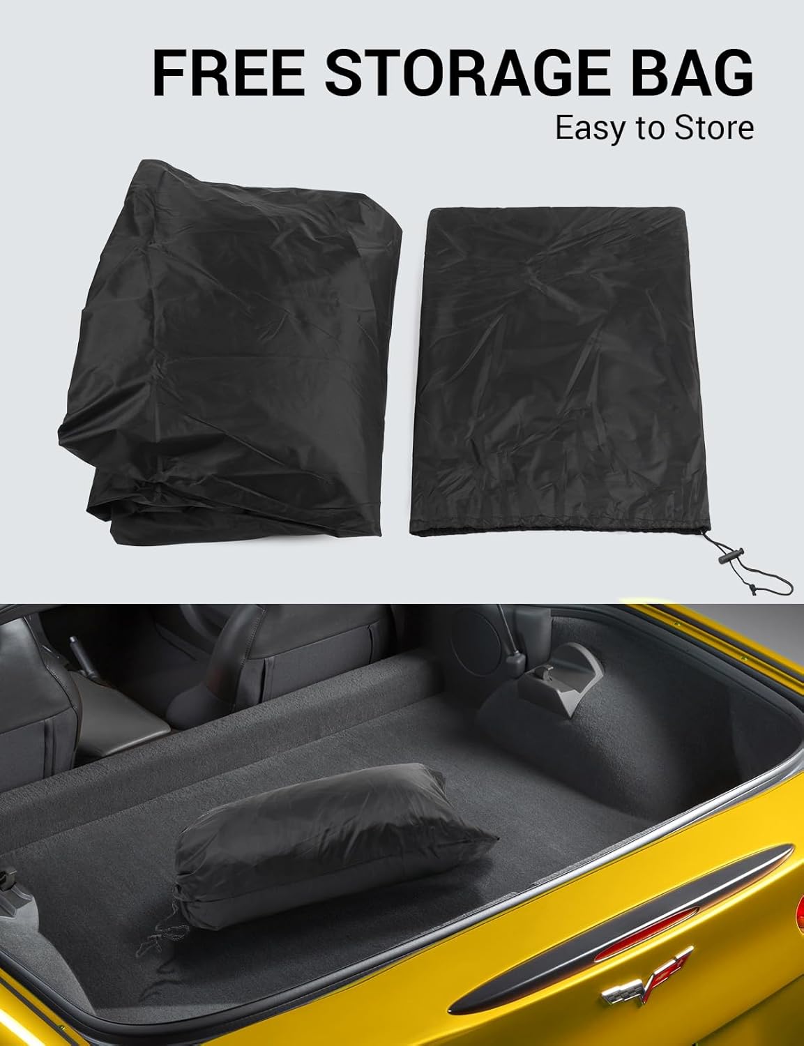Proadsy 2025 Upgrade Car Cover Compatible with C5 Corvette 1997-2004 Windproof All Weather Waterproof Sun Rain UV Dust Snow Protection Outdoor Covers