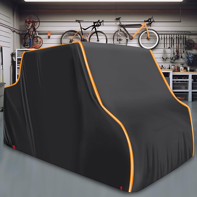 StarknightMT UTV Cover 4 Seater, Waterproof Cover Compatible with Polaris Ranger Crew 1000 900 570 800 General RZR Talon Teryx 4-Door with Reflective Strips Heavy-Duty 420D UTV Full Weather Cover