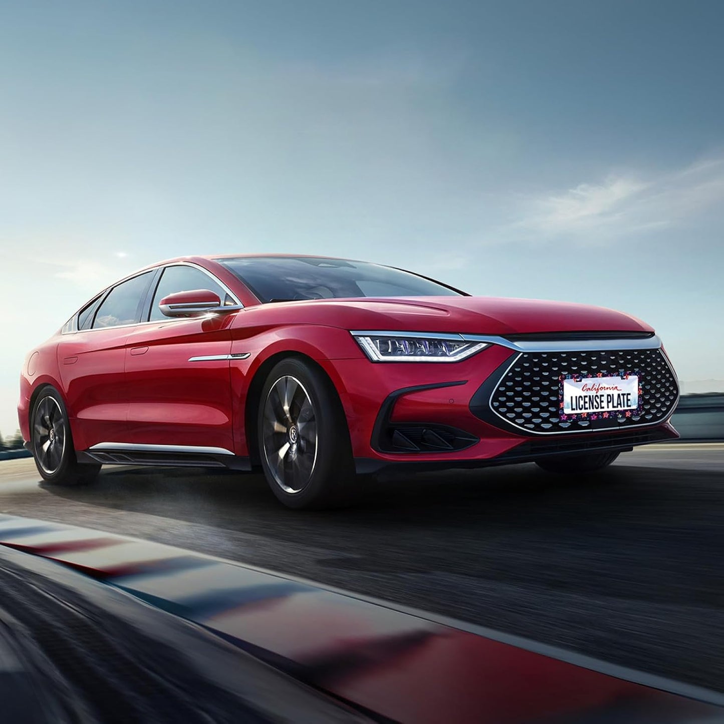 Colorful Stars License Plate Frame Starry Sky License Plate Holder Funny Car Accessories Decoration 12.3" x 6.3" for Men Women