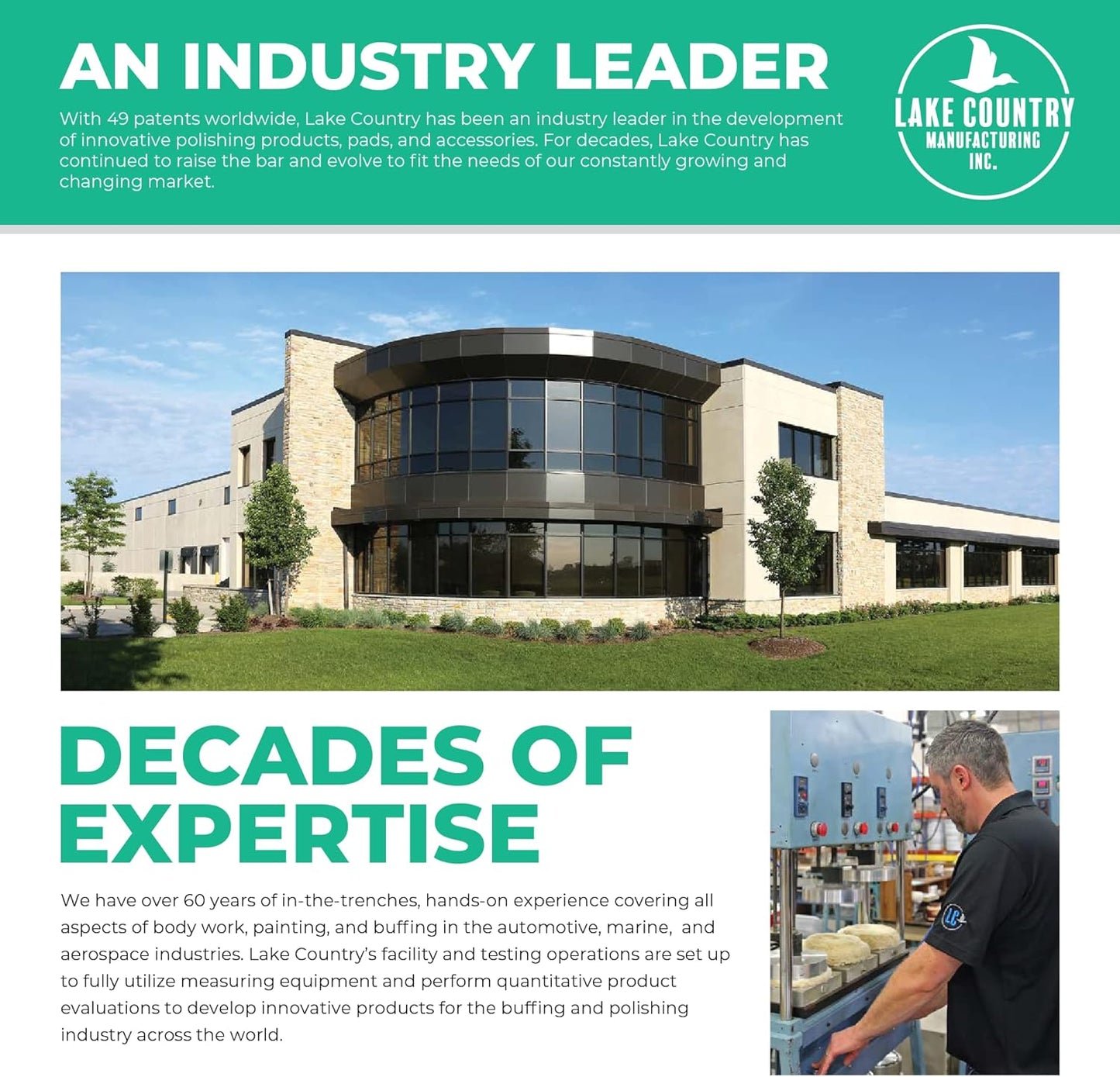 Lake Country 5.5" HDO Black Foam Finishing Pad (1-Pack) – Premium Heavy Duty Orbital Finishing Pad for Painted Surfaces – Fits 5" Backing Plate