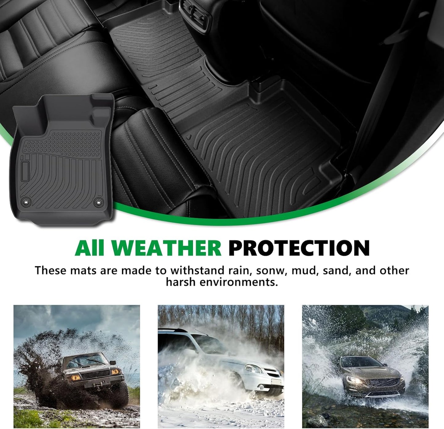 for Volkswagen Jetta Floor Mats 2025 2019-2024,Car Mats for VW Jetta S/SE/SEL/SEL Premium/R-Line/Sport/GLI All Weather Floor Mats Cargo Liner Accessories 2019-2025