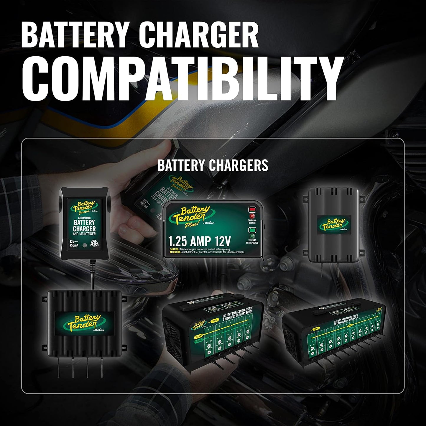 Battery Tender 25 Foot Extension SAE Cable - Designed for Use with Battery Tender Chargers - Quick Connect Plugs for Easy Connection to Motorcycle, Cars, ATVs and More - 081-0148-25