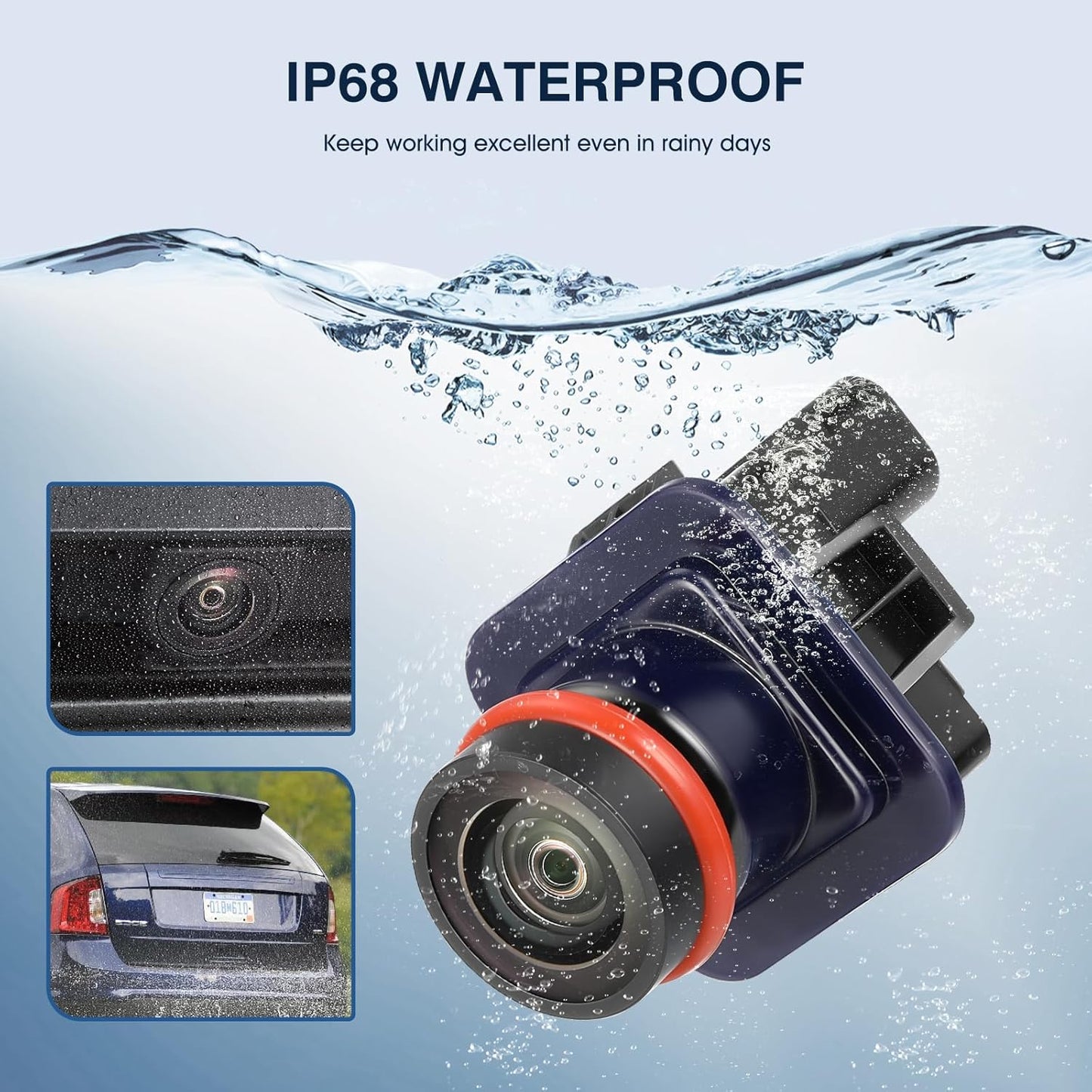 Rear View Backup Camera Fit for Lincoln MKX 2011-2013, Reversing Parking Assist Camera OE Replace BA1Z-19G490-B BA1T-19G490-A BA1T-19G490-AD BA1T-19G490-AF