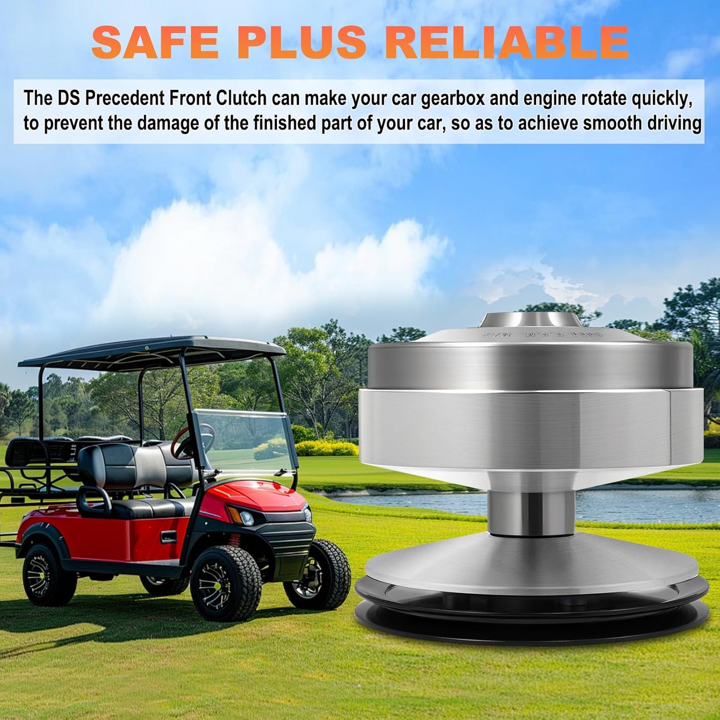 Club Car Drive Clutch,Club Car DS Parts,Golf Cart Precedent Clutch Kit,Primary Clutch With Max 5000 R.P.M Replace Nivel 5700/CP0020 (1997-2015)