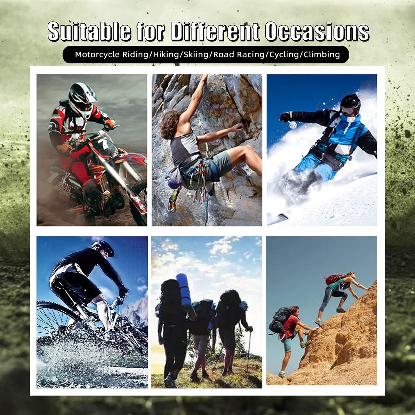 Motorcycle Gloves for Men and Women Full Finger Touchscreen Mountain Dirt Bike Gloves for Powersports BMX ATV MTB Driving Motocross Cycling Gloves(XXL, Green)