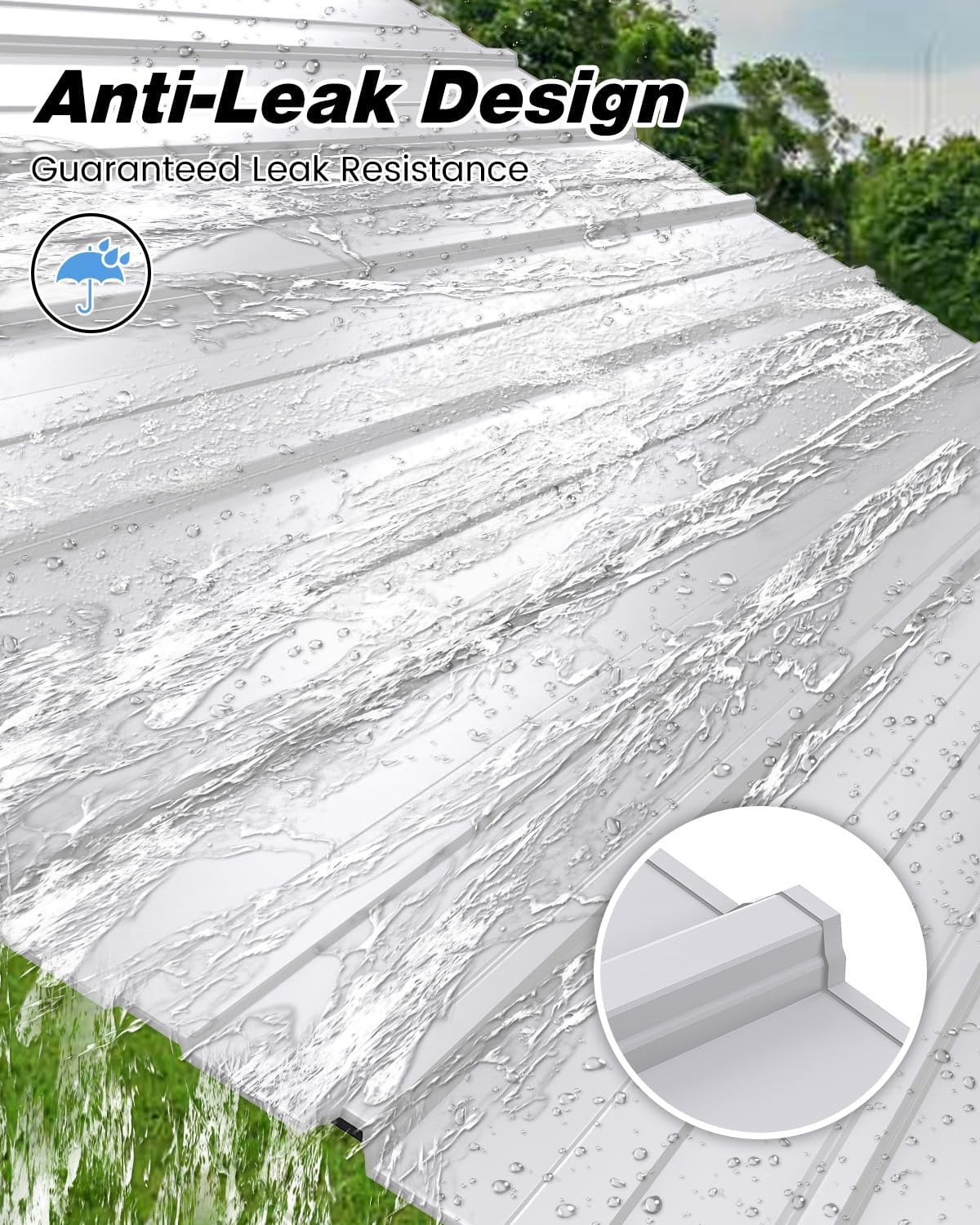 10'x15'x10' Heavy Duty Metal Carport, Steel Carports Canopy with Galvanized Steel Frame and Roof, Metal Carport Shelter for Boats, SUVs and Trucks