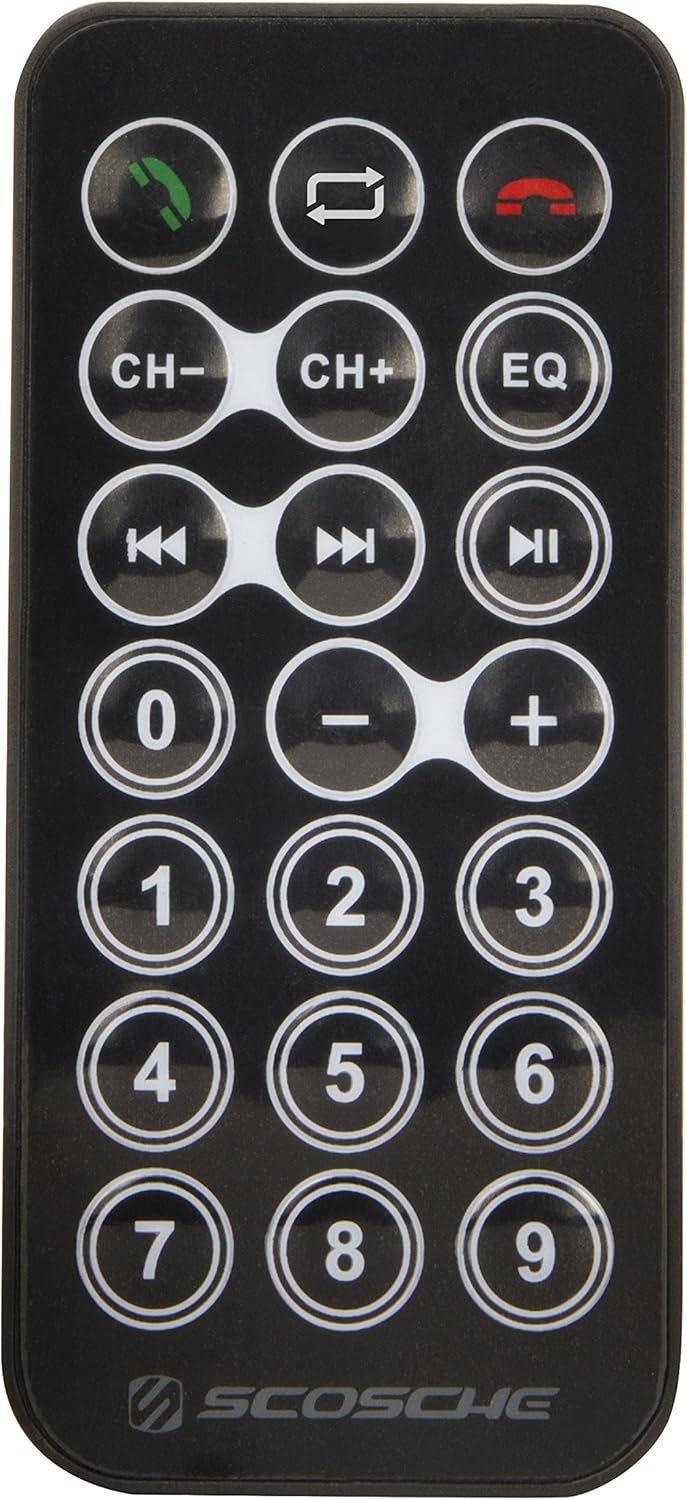 Scosche BTFM2A BTFREQ Universal Bluetooth Hands-Free Car Kit with Digital FM Transmitter and 10-Watt USB Car Charger, Stream Smartphone Audio