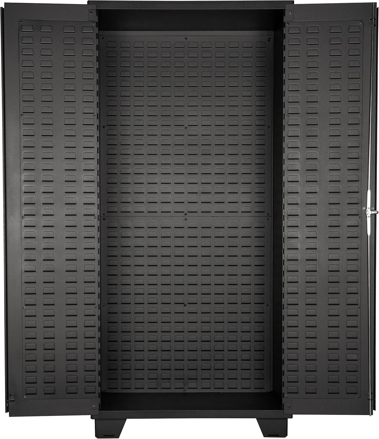 Jamco Tool Storage Cabinets with Bin Mounts, Model DZ, Includes 132 Bins, 36-Inch W x 24-Inch D x 78-Inch H, Blue Bins