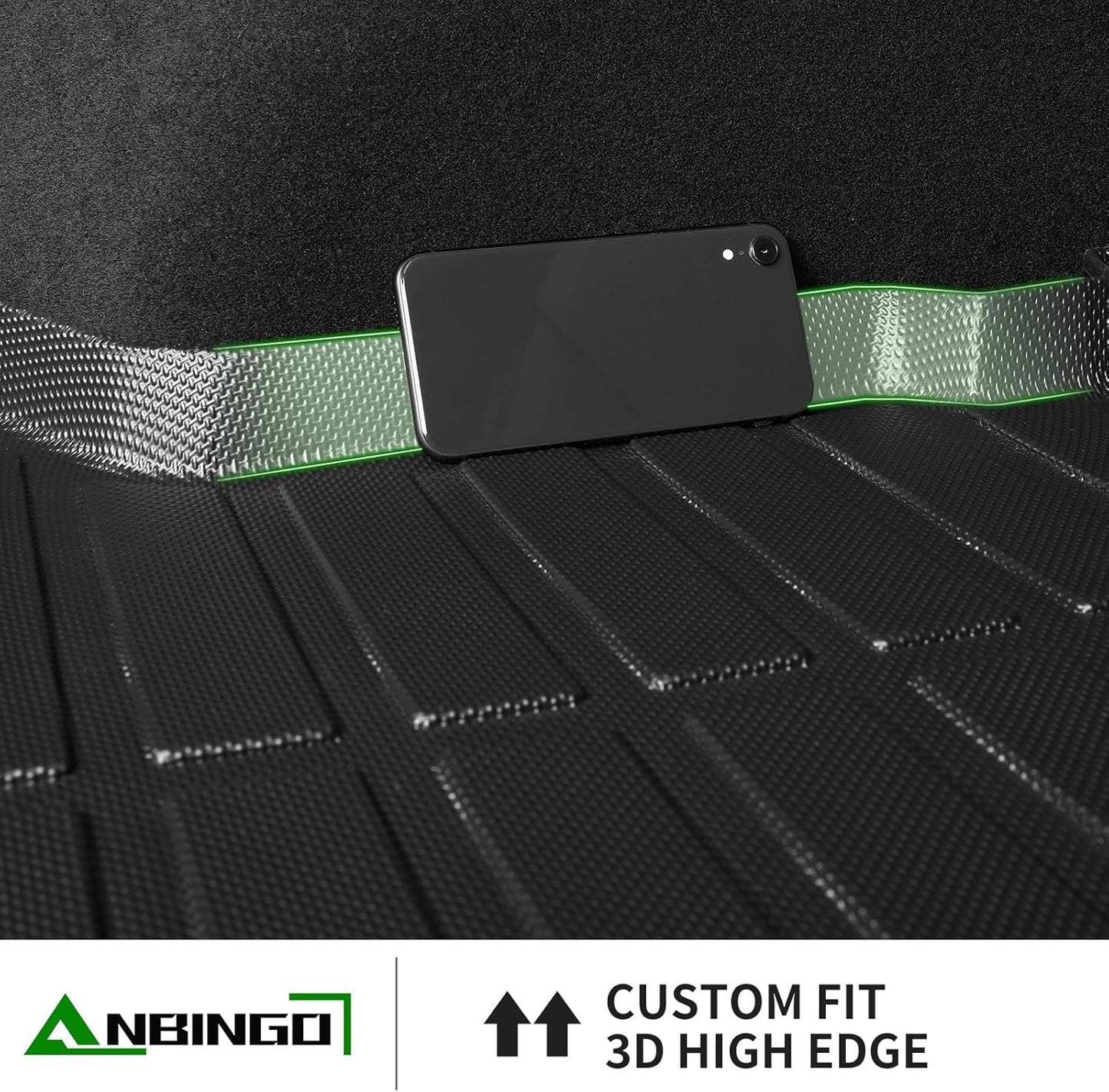 ANBINGO® Cargo Liner for KIA Seltos 2024 2025 2026 TPE All Weather Car Mats Waterproof Non-Slip Mat Full Sets, 2024 2025 2026 Seltos S丨LX丨SX丨X-Line, (Only for U.S.A. and Canada Seltos)