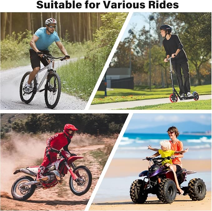 Ralos Bike Phone Mount, Aluminum Motorcycle Cellphone Holder, Mountain Bicycle Handlebar Cell Phone Clamp, Scooter Phone Clip for iPhone 16 Pro Max, 15 14 13 12 Mini, Samsung