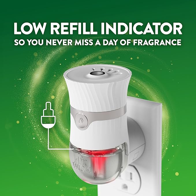 Air Wick Plug in Scented Oil Refill, 10ct, Lavender & Chamomile, Air Freshener, Essential Oils, Eco Friendly
