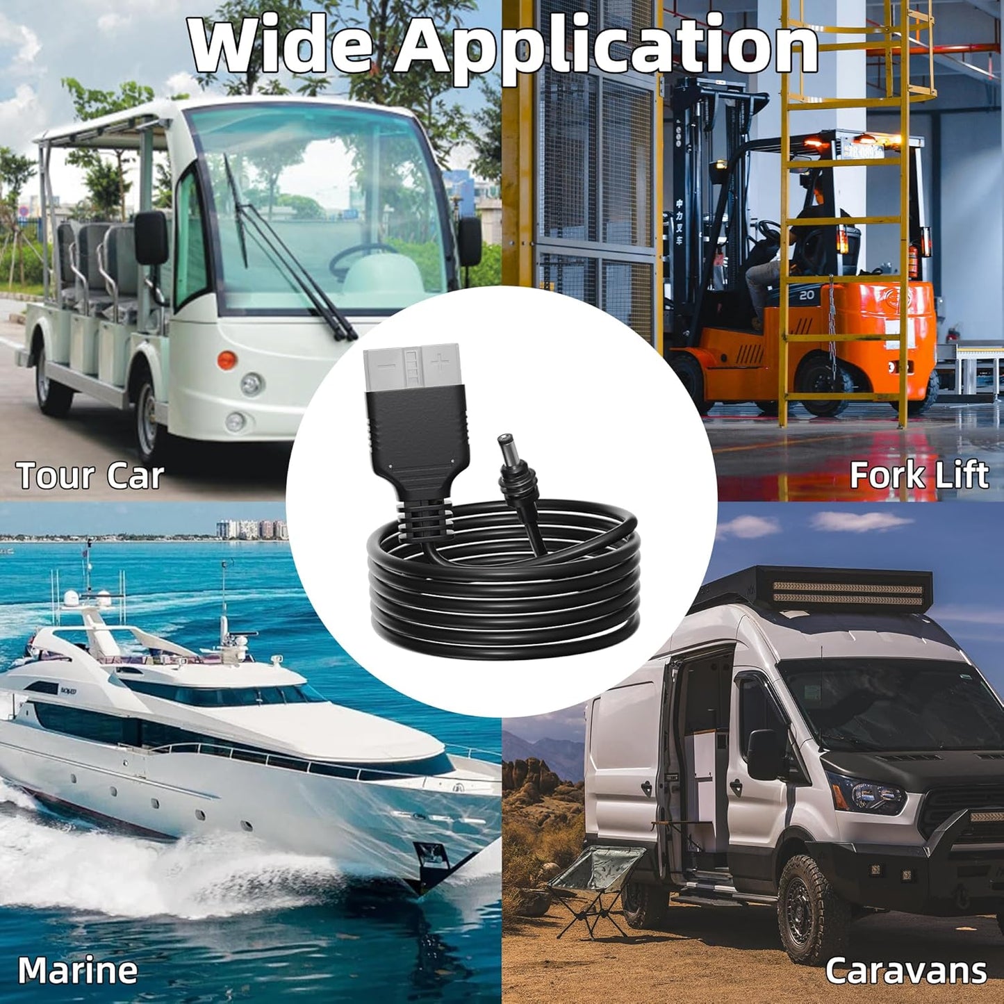 Starlink Mini Power Cable with Anderson Plug to 5.5 x 2.1mm DC Male Adapter Cord, Portable, Anderson Connector 9.8FT 18AWG Accessories DC5521 for Car Camp Trailer Travel