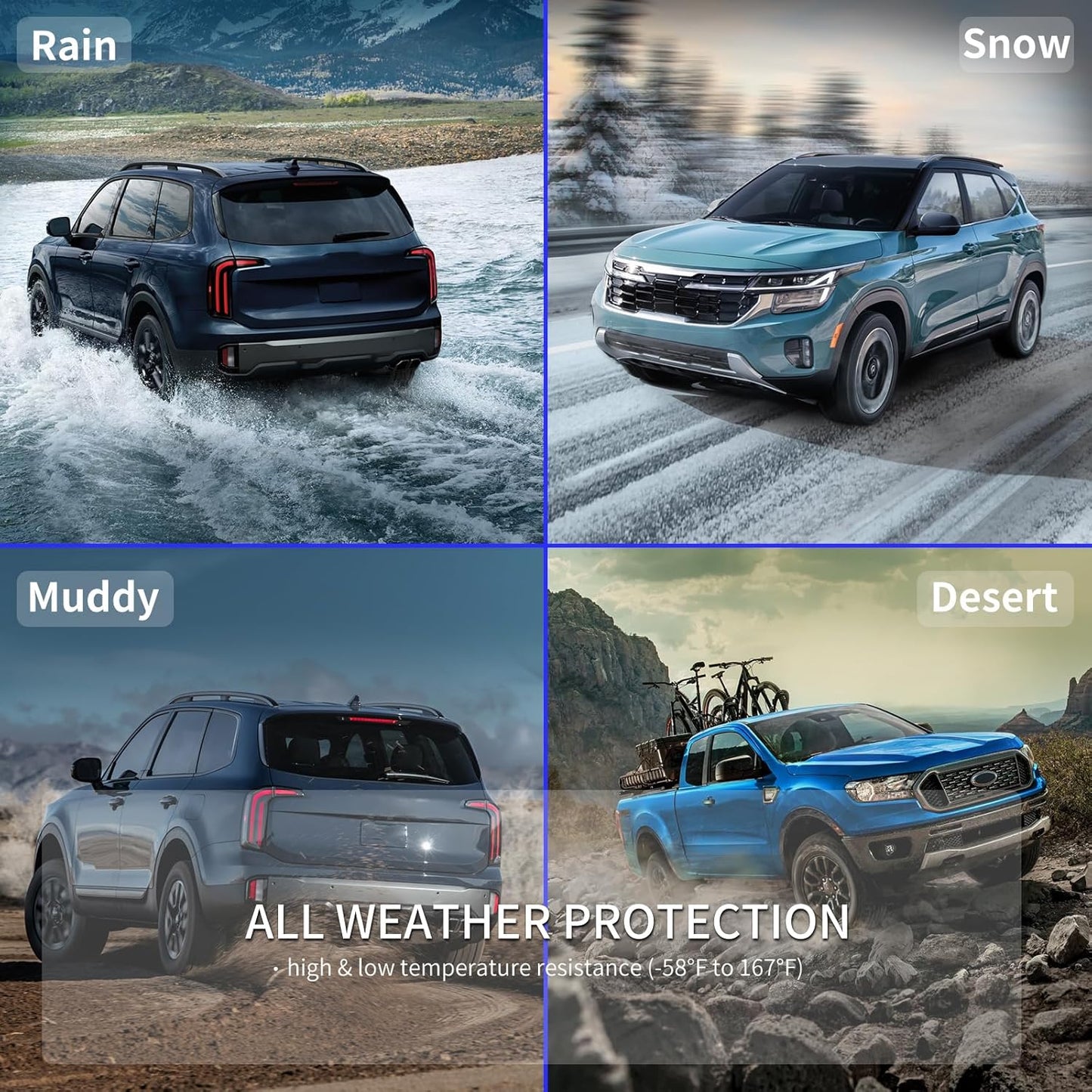 KELCSEECS® Floor Mats & Cargo Liner with Seatback Mats Custom for 2021-2025 Buick Envision,All Weather Protection TPE Floor Liners Full Set Envision Accessories Black