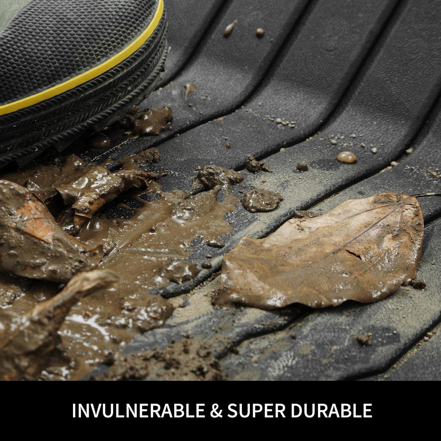 OEDRO Floor Mats & Trunk Mat with Backrest Fits for Tesla Model Y 5-Seat 2024-2020 Custom Fit All Weather Durable TPE Automotive Interior Cargo Liners Trunk Mat Accessories for Model Y (NOT 7-Seat)