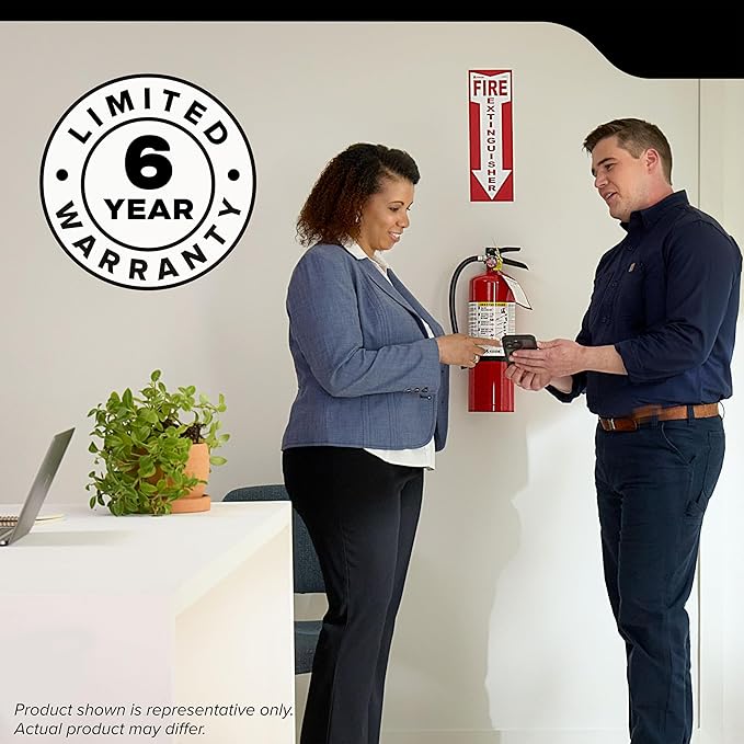 Kidde Commercial-Grade Fire Extinguisher for Office, Schools, Rechargeable, 2A10BC