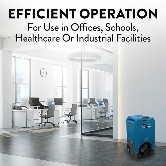 Dri-Eaz LGR 3500i Commercial Dehumidifier with Pump, 30 Gallon, Industrial Dehumidifier