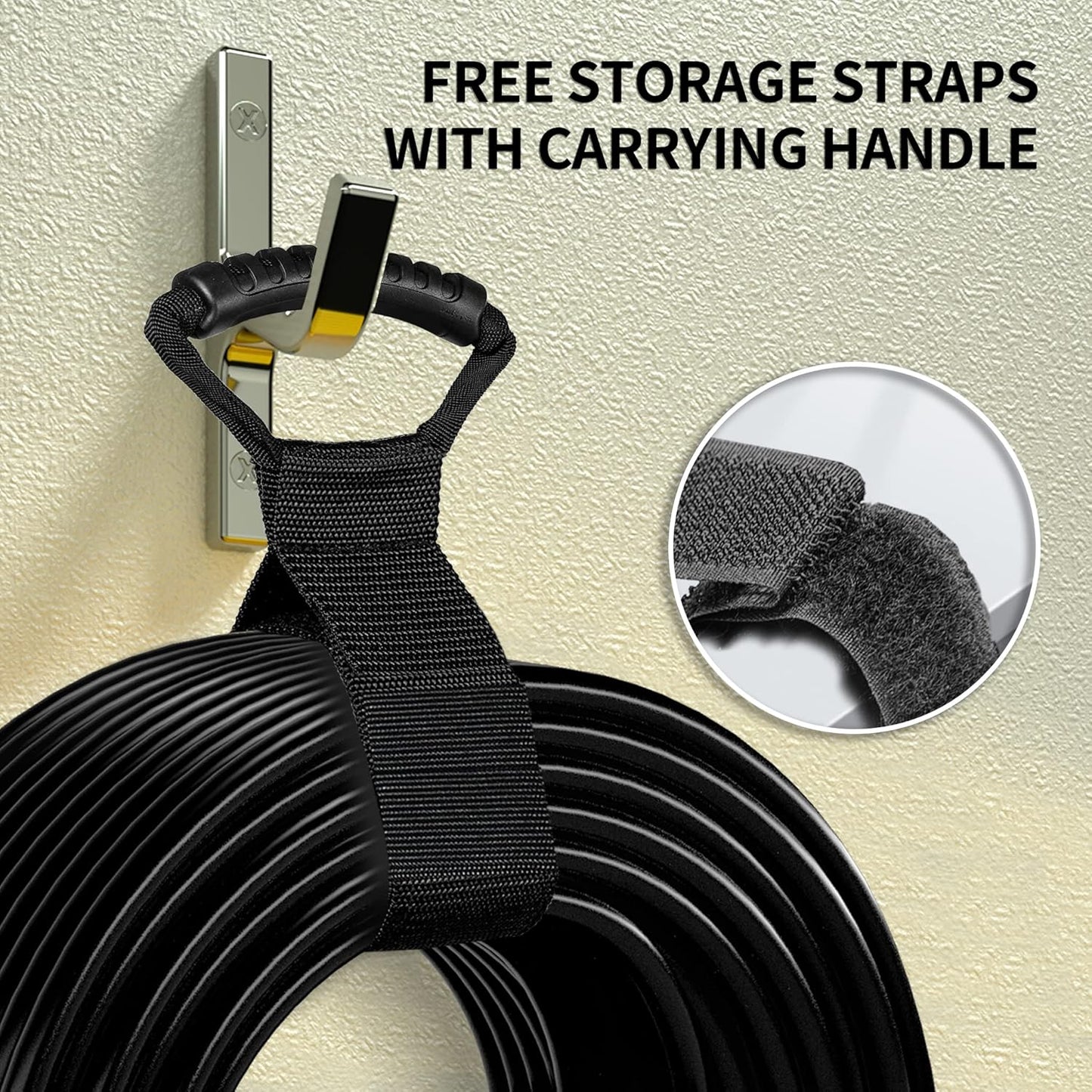 HUANCHAIN 16/3 Gauge 200 ft Extension Cord Outdoor Waterproof with Lighted end, Flexible Cold-Resistant 3 Prong Long Black Extension Cord Outside, 10A 1250W 16AWG SJTW, ETL