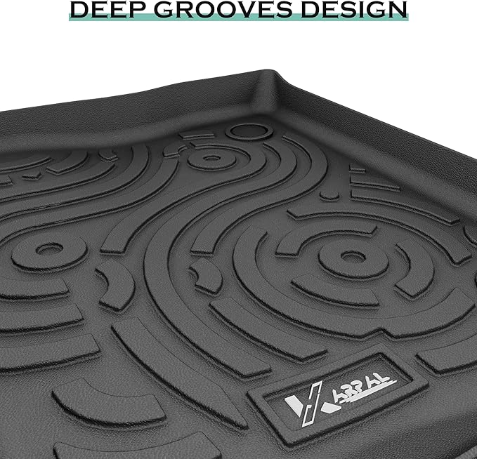 KARPAL Floor Mats Cargo Liner Fit for 2020-2025 Ford Explorer 6-Seat w/Captain Chairs, TPE All Weather Floor Liners Cargo & Backrest Mat for Explorer ST-Line/ST/Platinum (NOT for 7-Seat)