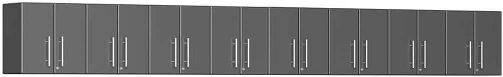 Ulti-Mate UG27080G 8-Piece Garage Wall Cabinet Kit in Graphite Grey Metallic