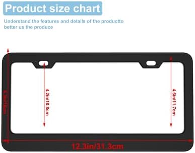 License Plate Frame, Personalized with Custom Text Logo Image Design Front License Plate Holder Car Accessories 6x12 inch