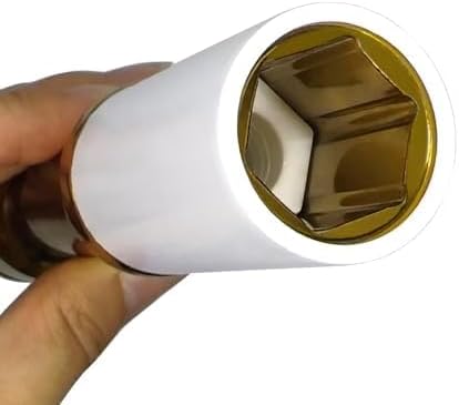 19mm 1/2" Extra-Long Thin Wall Wheel Protector Impact Deep Socket, Impact Drive Lug Nut Socket, Non-Marring Lug Nut Hand Repair Removal Tool