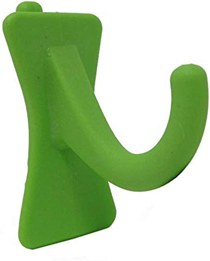 PegPro® J Hooks Kit for Standard “Wood Fiber” pegboard – Durable Plastic Pegboard Hooks - for Garage, Kitchen, Craft Room, and More (J Hook - 24 Pack, Kiwi)