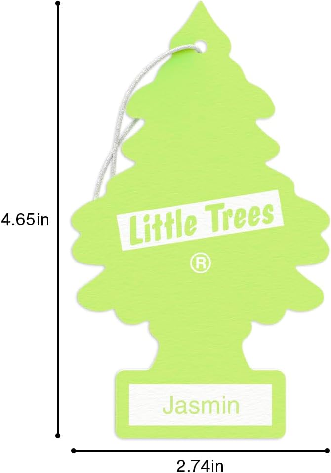 LITTLE TREES Car Air Freshener | Hanging Tree Provides Long Lasting Scent for Auto and Home | Jasmine, 24 Air Fresheners