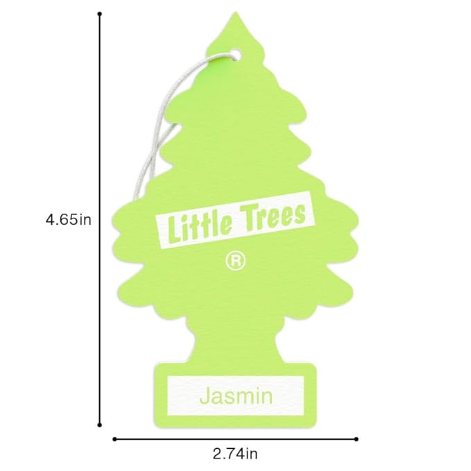 LITTLE TREES Car Air Freshener | Hanging Tree Provides Long Lasting Scent for Auto and Home | Jasmine, 24 Air Fresheners (Pack of 36)