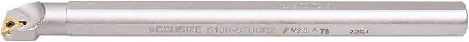 Accusize Industrial Tools 3/8, 1/2, 5/8 & 3/4 inch, 31 Pc Right Hand Stucr Indexable Boring Bar Set Including 20 Pc Tcmt Inserts, P252-S412
