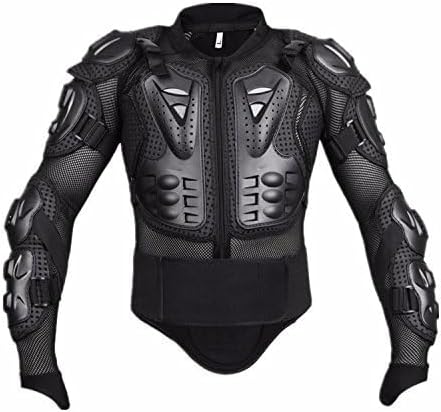 Motorcycle Full Body Armor Protective Jacket Guard ATV Motocross Gear Shirt Black Size M
