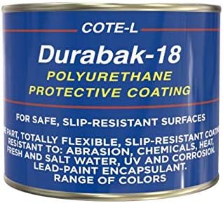 Durabak-18 Textured Truck Bed Liner Quart KIT - Roll On Coating | DIY Custom Coat for Bedliner and Undercoating, Auto Body, Automotive Rust Proofing, Boat Repair (Quart, Cream)