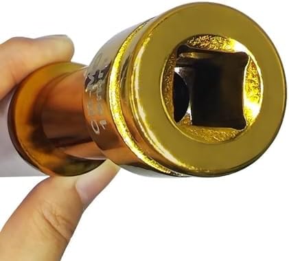 19mm 1/2" Extra-Long Thin Wall Wheel Protector Impact Deep Socket, Impact Drive Lug Nut Socket, Non-Marring Lug Nut Hand Repair Removal Tool
