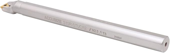Accusize Industrial Tools 3/8, 1/2, 5/8 & 3/4 inch, 31 Pc Right Hand Stucr Indexable Boring Bar Set Including 20 Pc Tcmt Inserts, P252-S412