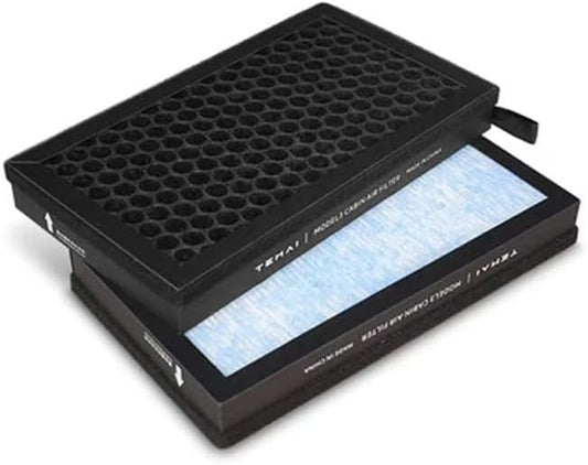 Tesla Model 3 Model Y Cabin Air Filter HEPA Replacement Filter Activated Carbon Tesla Accessories Set of 2 for 2016-2024 Model Y Model 3 (1Pack)