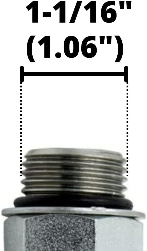 #12 SAE/ORB Male x 3/4" JIC Female Swivel Nut Hydraulic Fitting/Adapter | 6402-12-12