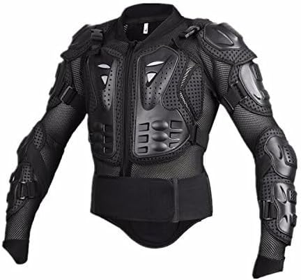 Motorcycle Full Body Armor Protective Jacket Guard ATV Motocross Gear Shirt Black Size M