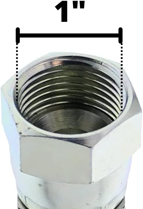 #12 SAE/ORB Male x 3/4" JIC Female Swivel Nut Hydraulic Fitting/Adapter (5-PACK) | 6402-12-12