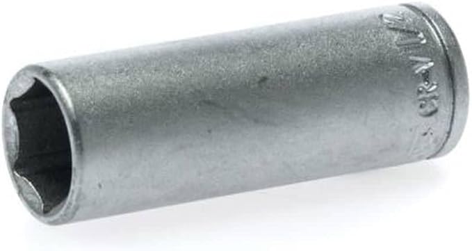 Teng Tools 1/2 Inch 6 Point SAE Deep 1/4 Inch Drive Chrome Vanadium Socket | Mechanic Tool | Hand Tool - M140216-C