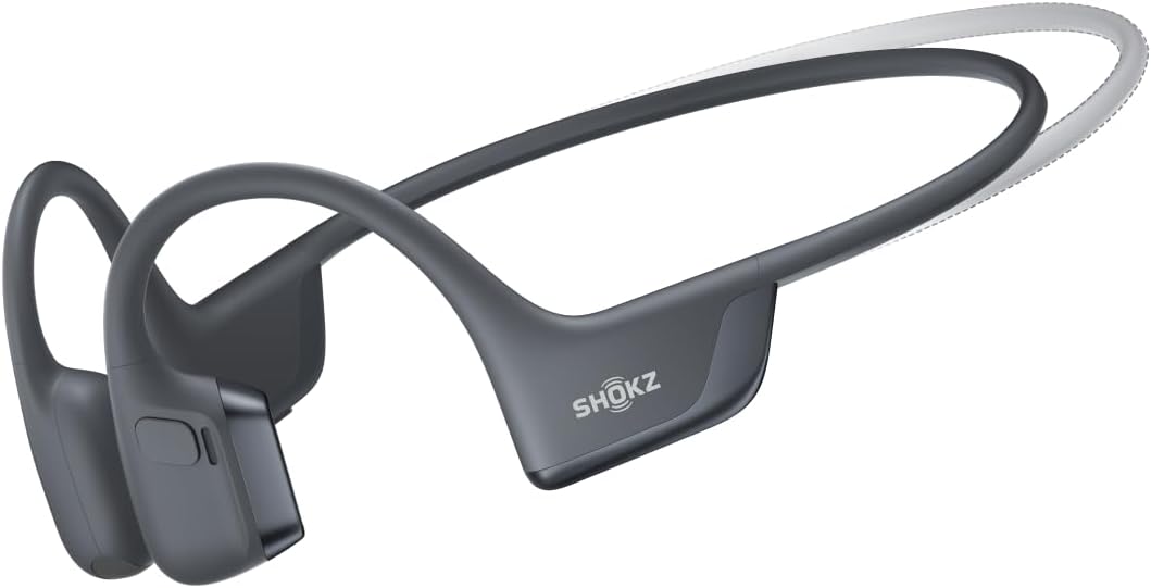 SHOKZ New OpenRun Pro 2 - Open-Ear, Bone Conduction Sport Headphones - with Reflective Strip - Sweat Resistant, Workout Headphones - Secure, Wireless, Comfortable Fit-Deep Bass and Smart Mic App