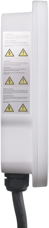 Leviton Level 2 Smart EV Charger with Wi-Fi, 32 Amp, 208/240 VAC, 7.6 kW Output, 18' Cable, Indoor/Outdoor Hardwired EV Charging Station, My Leviton Compatibility, EV32W EVSE