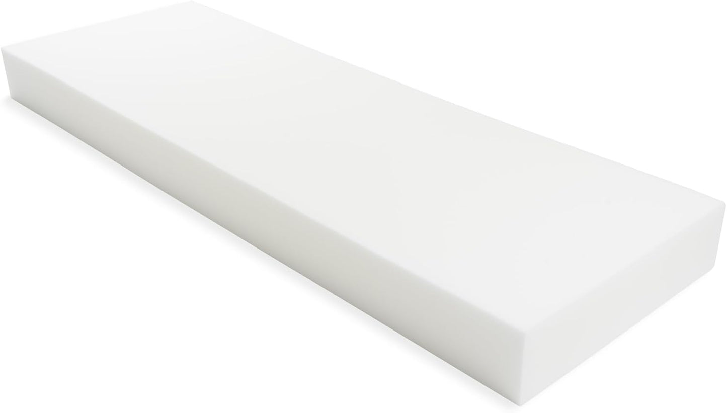 GoTo Foam 6" Height x 24" Width x 72" Length 44ILD (Firm) Upholstery Cushion Made in USA