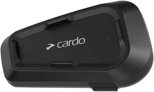 Cardo Systems Spirit HD Motorcycle Bluetooth Communication Headset, 2-Way Bluetooth, Thin 40mm Speakers, Waterproof, Universal Connectivity - Single Pack