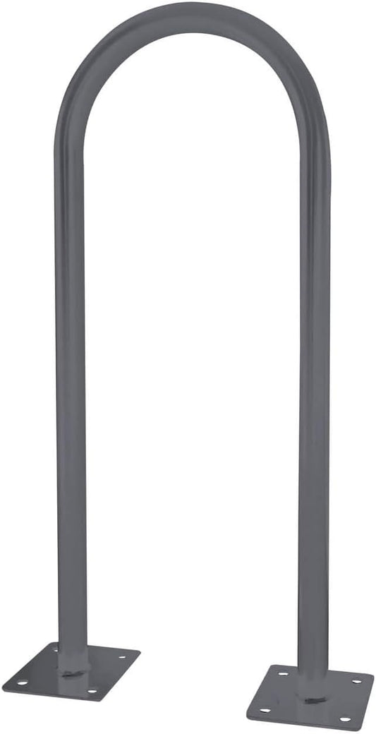 Sandbaggy U Shaped Bike Rack - Outdoor, Commercial - Galvanized Steel - Surface/Ground Mounted (1, Gray)
