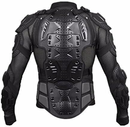Motorcycle Full Body Armor Protective Jacket Guard ATV Motocross Gear Shirt Black Size M