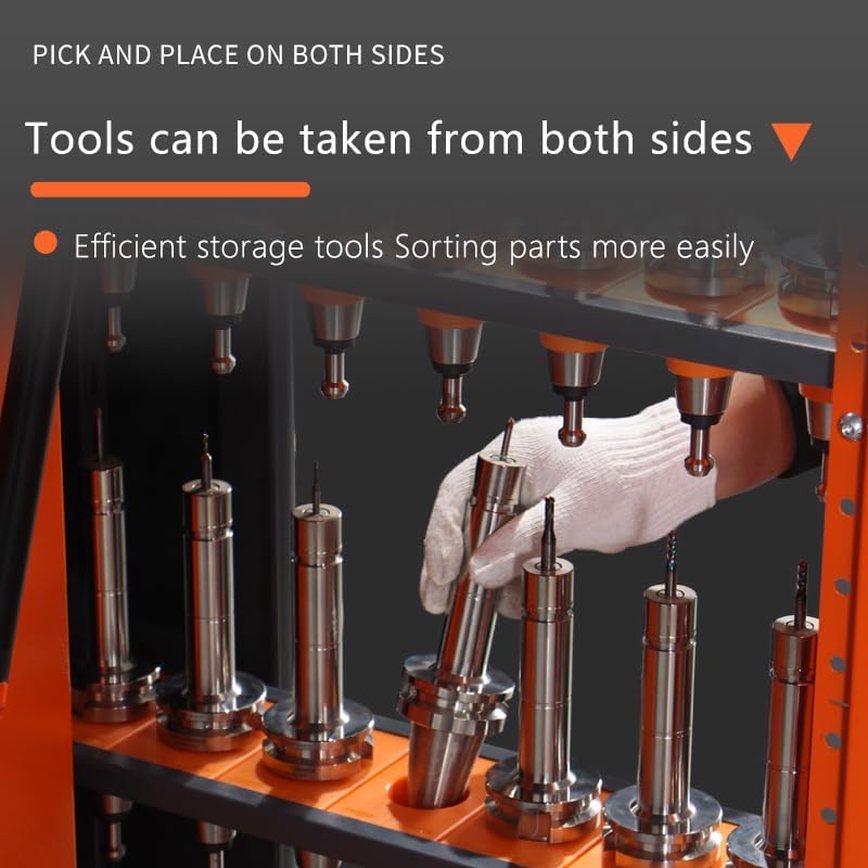 CNC Tool Holder Vertical Drawer Cabinet, Large Capacity CNC Tool Storage Cabinet, CNC Tool Holder Station Suitable for Warehouse Workshop Machining Centers